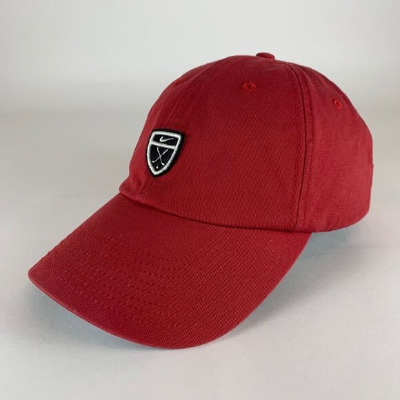 Nike Other - Nike Golf Y2K Mens Red Relaxed Fit Strapback Hat